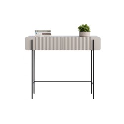 Toaletka Malmi 100 cm z szufladami - kaszmir / crema bianca / czarne nóżki Toaletka Malmi 100 cm z szufladami - kaszmir / crema bianca / czarne nóżki