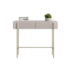 Toaletka Malmi 100 cm z szufladami - kaszmir / crema bianca / złote nóżki Toaletka Malmi 100 cm z szufladami - kaszmir / crema bianca / złote nóżki
