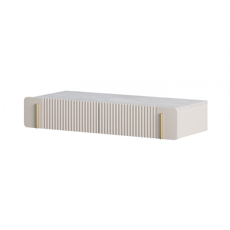Toaletka Malmi 100 cm - kaszmir, crema bianca, złoty