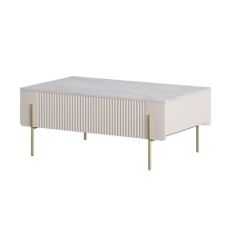 Stolik kawowy Malmi 100 cm - kaszmir / crema bianca