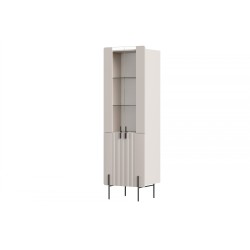Witryna Malmi 60 cm - kaszmir / czarne nóżki