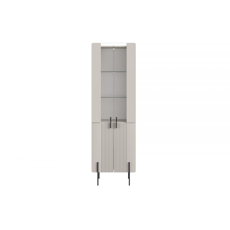 Witryna Malmi 60 cm - kaszmir / czarne nóżki Witryna Malmi 60 cm - kaszmir / czarne nóżki
