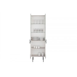 Witryna Malmi 60 cm - kaszmir / czarne nóżki Witryna Malmi 60 cm - kaszmir / czarne nóżki