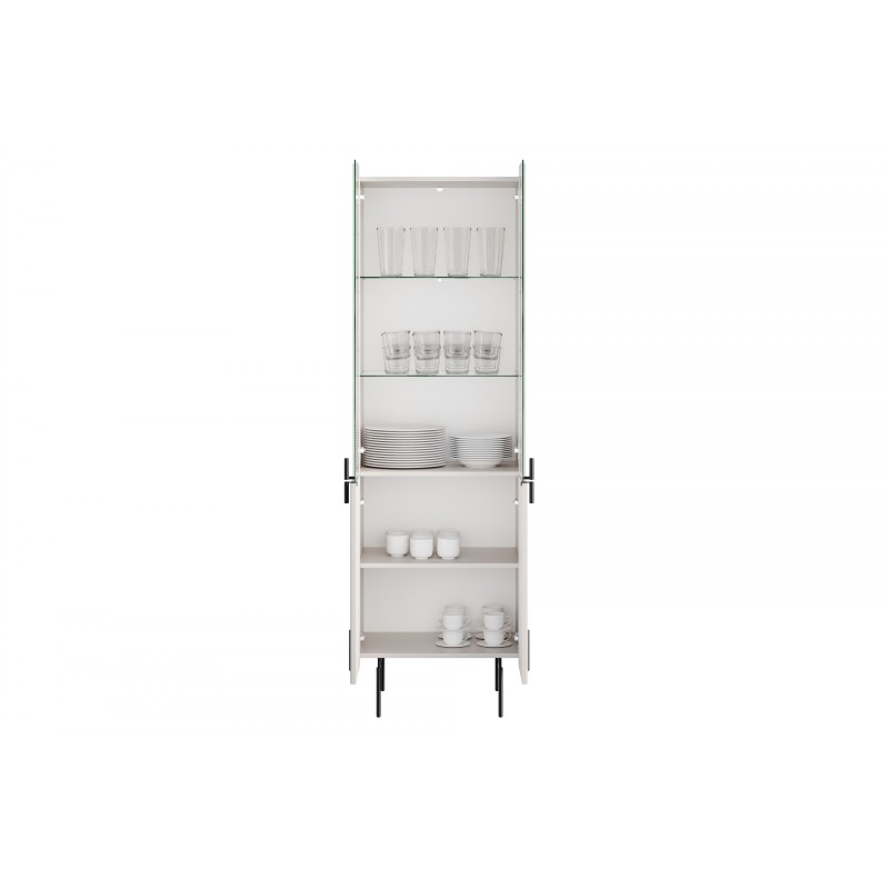 Witryna Malmi 60 cm - kaszmir / czarne nóżki Witryna Malmi 60 cm - kaszmir / czarne nóżki