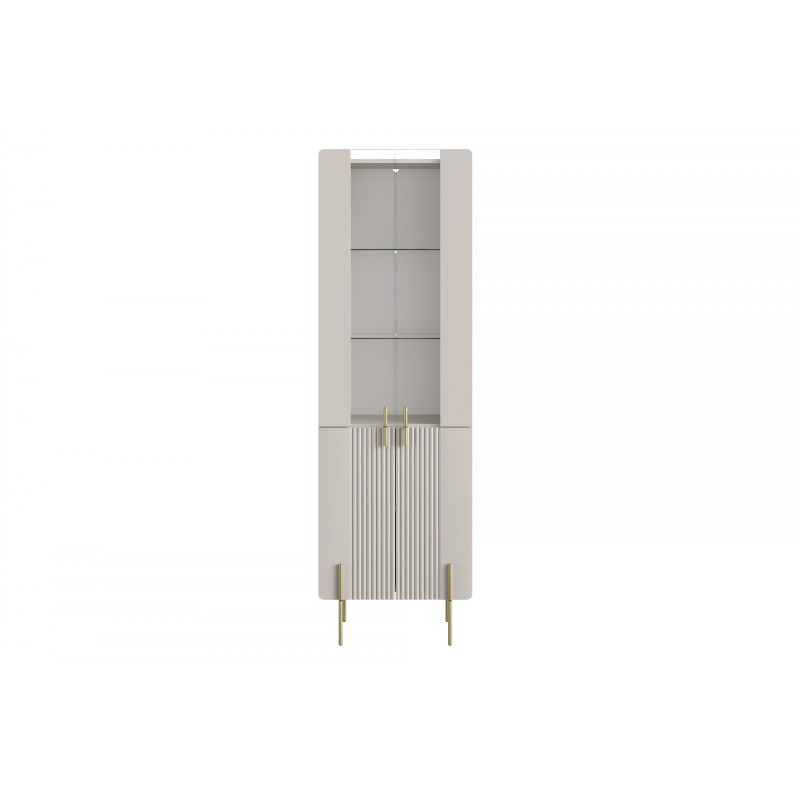 Witryna Malmi 60 cm - kaszmir / złote nóżki Witryna Malmi 60 cm - kaszmir / złote nóżki