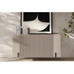 Komoda Malmi 150 cm wisząca - kaszmir / crema bianca / czarny Komoda Malmi 150 cm wisząca - kaszmir / crema bianca / czarny