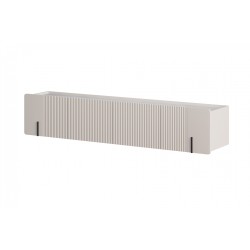 Szafka RTV Malmi 200 cm wisząca - kaszmir, crema bianca,