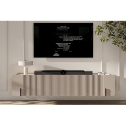 Szafka RTV Malmi 200 cm wisząca - kaszmir, crema bianca, Szafka RTV Malmi 200 cm wisząca - kaszmir, crema bianca,