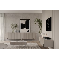 Szafka RTV Malmi 200 cm wisząca - kaszmir, crema bianca, Szafka RTV Malmi 200 cm wisząca - kaszmir, crema bianca,