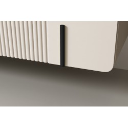 Szafka RTV Malmi 200 cm wisząca - kaszmir, crema bianca, Szafka RTV Malmi 200 cm wisząca - kaszmir, crema bianca,