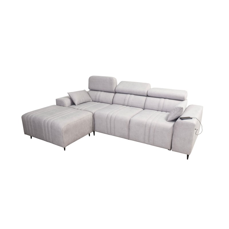 Elegant Verona I Corner Sofa with Sleeping Function - Velvet, Vena 14 | Your Perfect Furniture Elegant Verona I Corner Sofa with Sleeping Function - Velvet, Vena 14 | Your Perfect Furniture