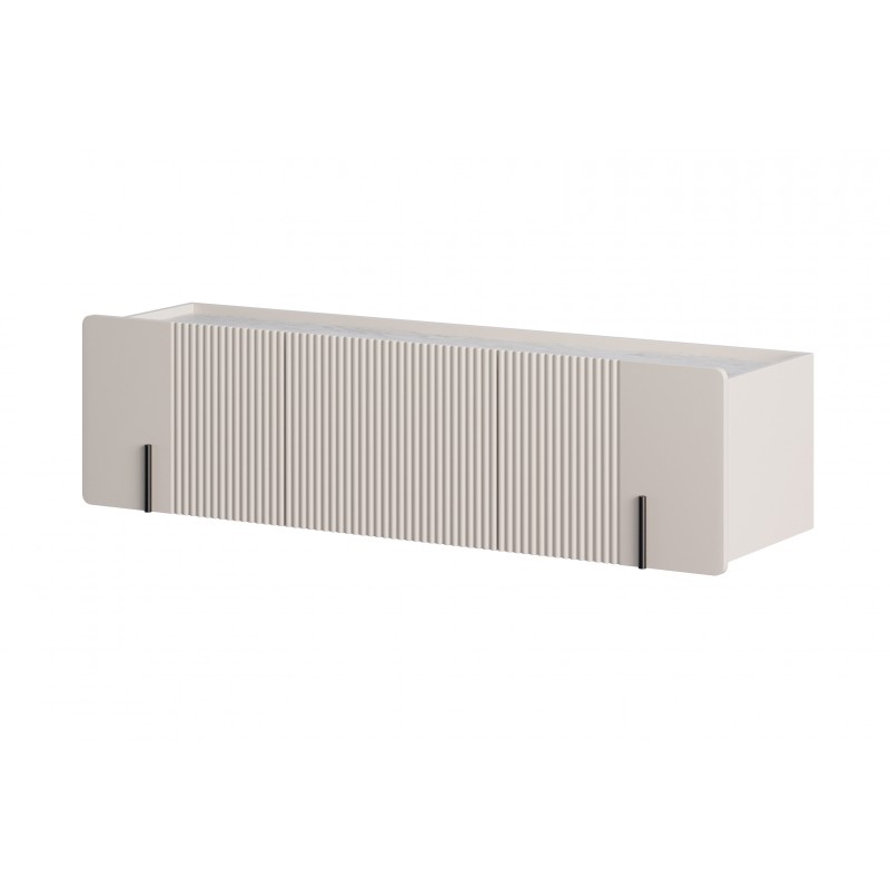 Szafka RTV Malmi 150 cm wisząca - kaszmir / crema bianca
