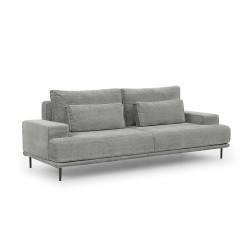 Kanapa do salonu Nicole - szary szenil Perfect Harmony 85 / nogi czarne