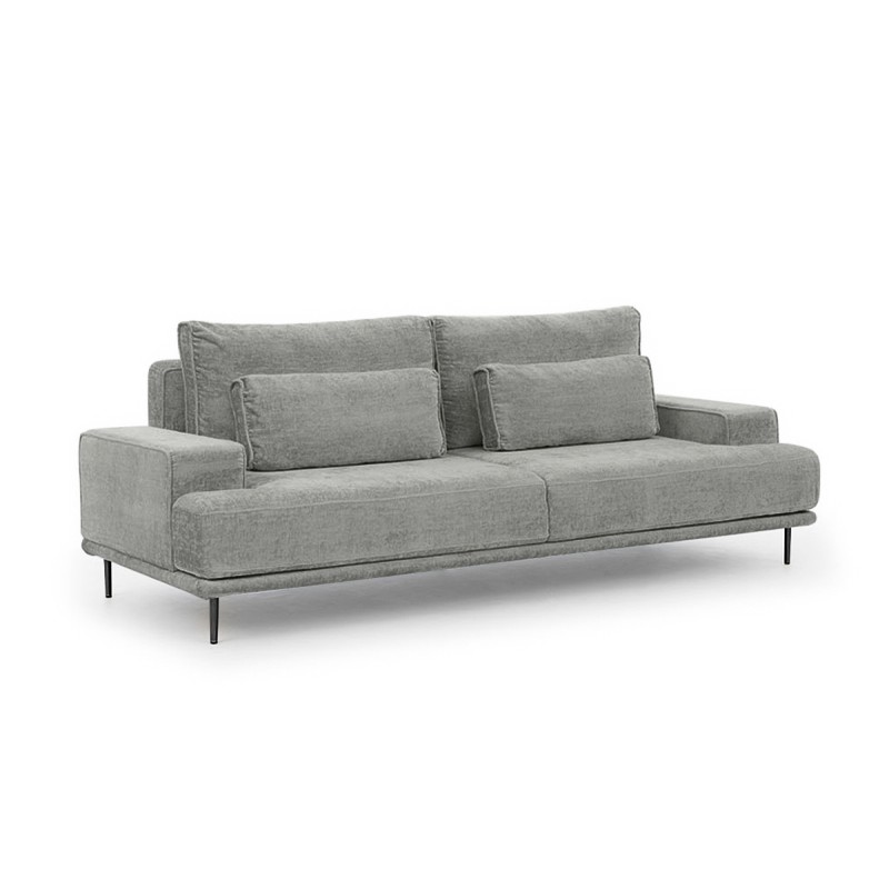 Kanapa do salonu Nicole - szary szenil Perfect Harmony 85 / nogi czarne