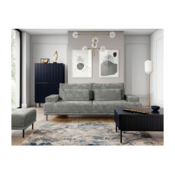 Kanapa do salonu Nicole - szary szenil Perfect Harmony 85 / nogi czarne