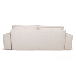 Kanapa Flabio z funkcją spania - beżowa plecionka Loft 01