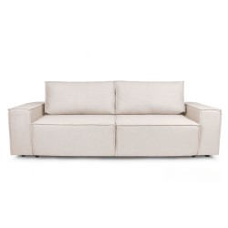 Kanapa Flabio z funkcją spania - beżowa plecionka Loft 01