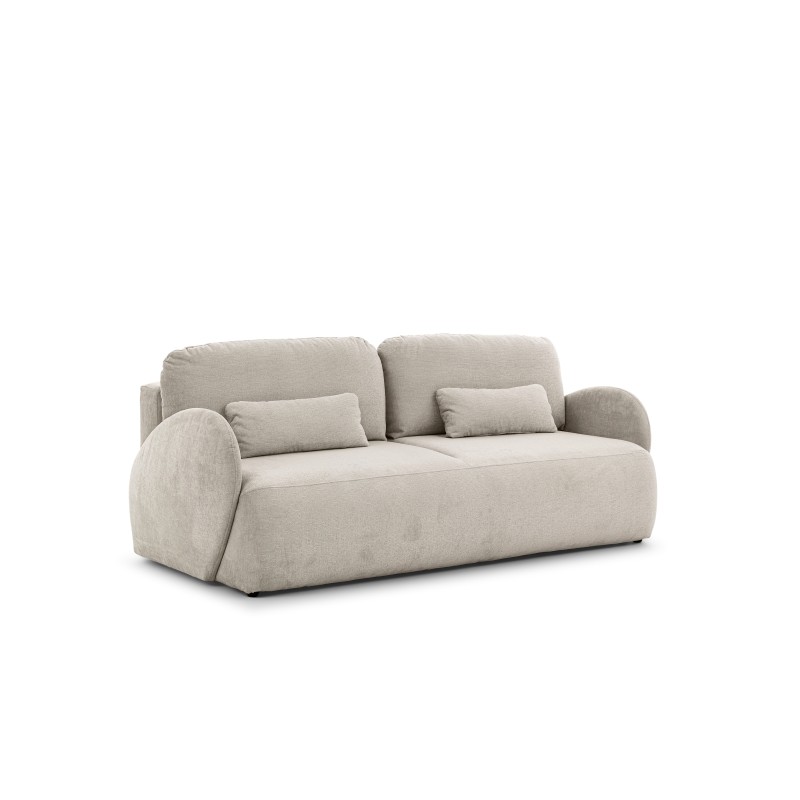 Kanapa z funkcją spania Dinel - beżowy szenil