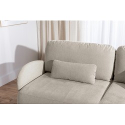 Kanapa z funkcją spania Dinel - beżowy szenil