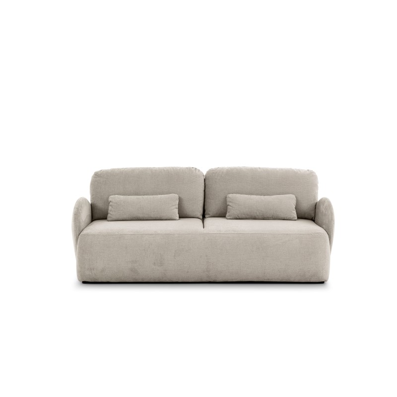 Kanapa z funkcją spania Dinel - beżowy szenil