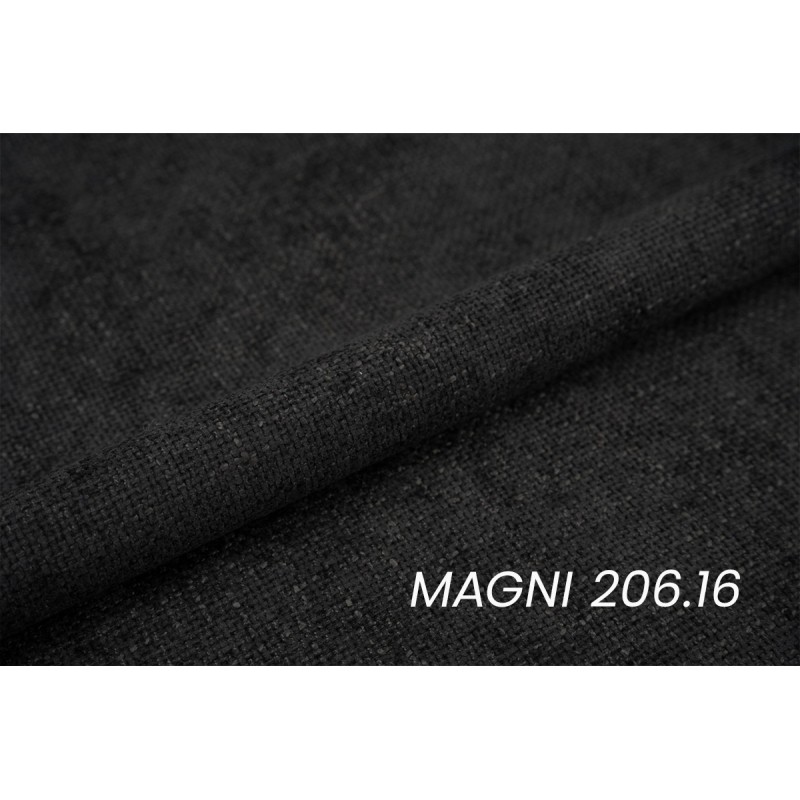 Kanapa z funkcją spania Naolia - czarna plecionka Magni 206.16 / złote nóżki