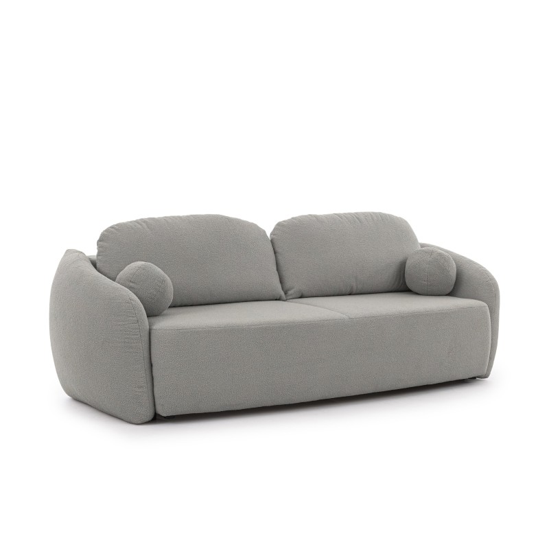 Kanapa Latina z funkcją spania - szara boucle Lambi 11