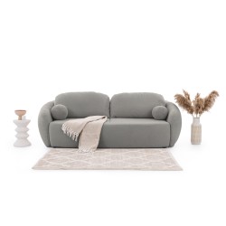 Kanapa Latina z funkcją spania - szara boucle Lambi 11