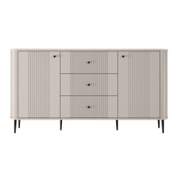 Komoda z szufladami Vesper 160 cm - kaszmir / czarne nogi Komoda z szufladami Vesper 160 cm - kaszmir / czarne nogi