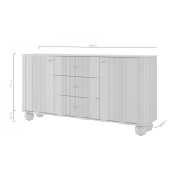 Komoda z szufladami Vesper 160 cm - elegancja i Komoda z szufladami Vesper 160 cm - elegancja i