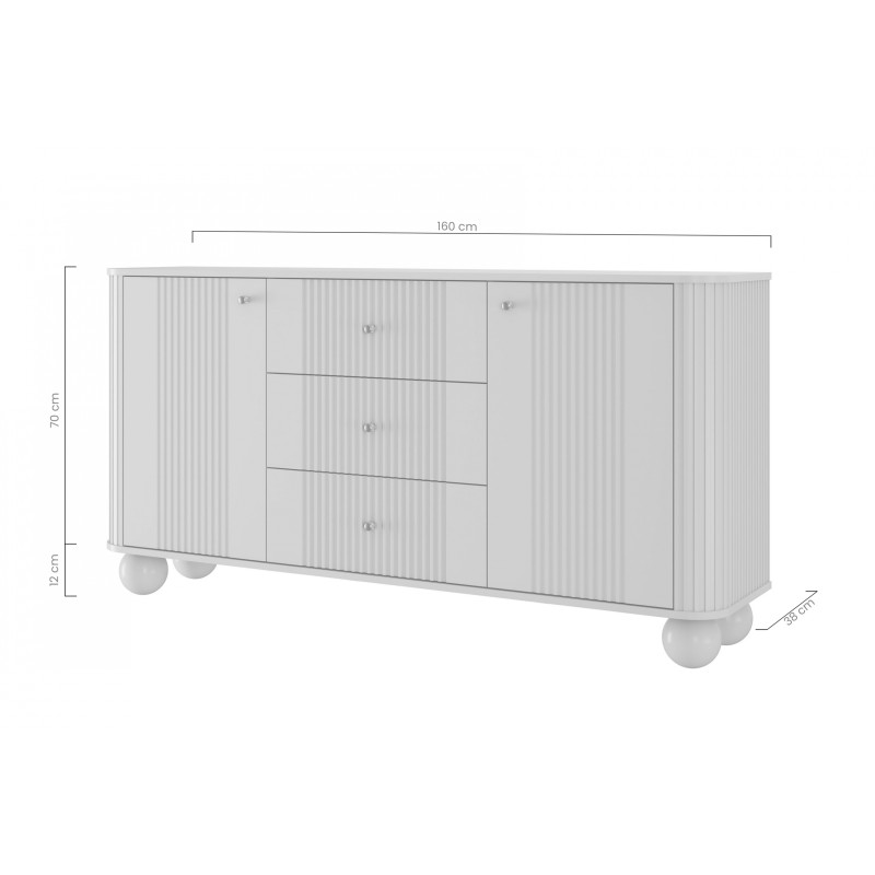 Komoda z szufladami Vesper 160 cm - elegancja i Komoda z szufladami Vesper 160 cm - elegancja i