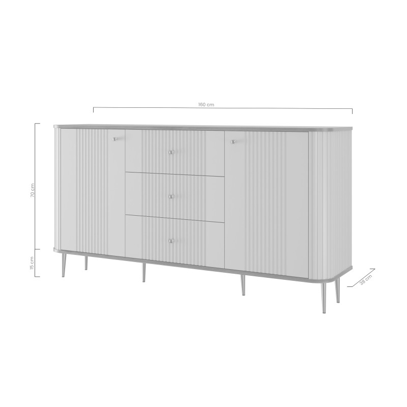 Komoda z szufladami Vesper 160 cm - elegancja i Komoda z szufladami Vesper 160 cm - elegancja i