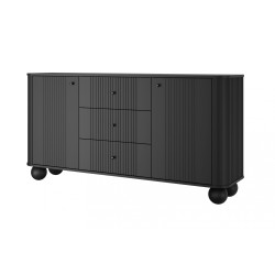 Komoda z szufladami Vesper 160 cm - czarna elegancja