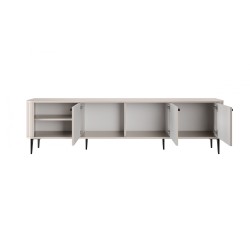 Szafka RTV Vesper 3D 187 cm - kaszmir / czarne nogi Szafka RTV Vesper 3D 187 cm - kaszmir / czarne nogi