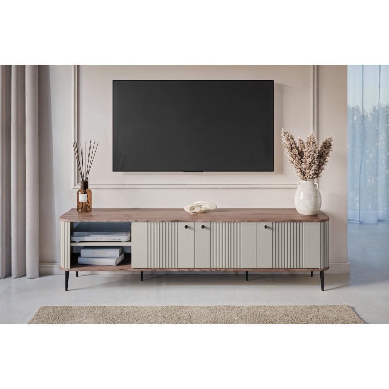 Szafka RTV Vesper 3D - elegancja i funkcjonalność Szafka RTV Vesper 3D - elegancja i funkcjonalność