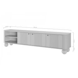 Szafka RTV Vesper 3D 187 cm - elegancja i funkcjonalność Szafka RTV Vesper 3D 187 cm - elegancja i funkcjonalność