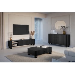 Szafka RTV Vesper 3D 187 cm - elegancja i funkcjonalność Szafka RTV Vesper 3D 187 cm - elegancja i funkcjonalność