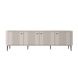 Szafka RTV Vesper 4D 187 cm - kaszmir / czarne nogi Szafka RTV Vesper 4D 187 cm - kaszmir / czarne nogi