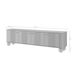 Szafka RTV Vesper 4D - kaszmir / orzech Szafka RTV Vesper 4D - kaszmir / orzech