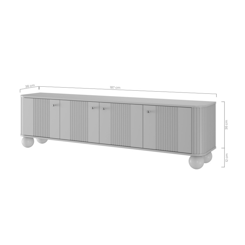Szafka RTV Vesper 4D - kaszmir / orzech Szafka RTV Vesper 4D - kaszmir / orzech