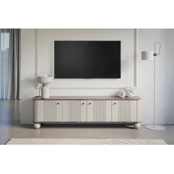 Szafka RTV Vesper 4D - kaszmir / orzech Szafka RTV Vesper 4D - kaszmir / orzech