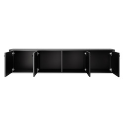Szafka RTV wisząca Vesper 4D - czarna elegancja Szafka RTV wisząca Vesper 4D - czarna elegancja