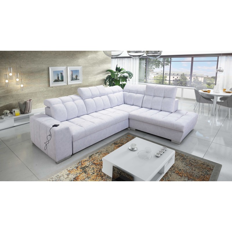 Prisma VII corner sofa with a sleeping function and USB port - designed for your comfort! Prisma VII corner sofa with a sleeping function and USB port - designed for your comfort!