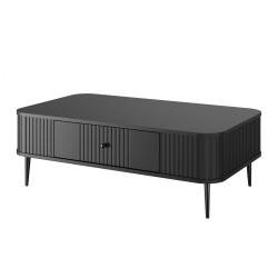 Stolik kawowy Vesper 103x60 cm - czarny z szufladą