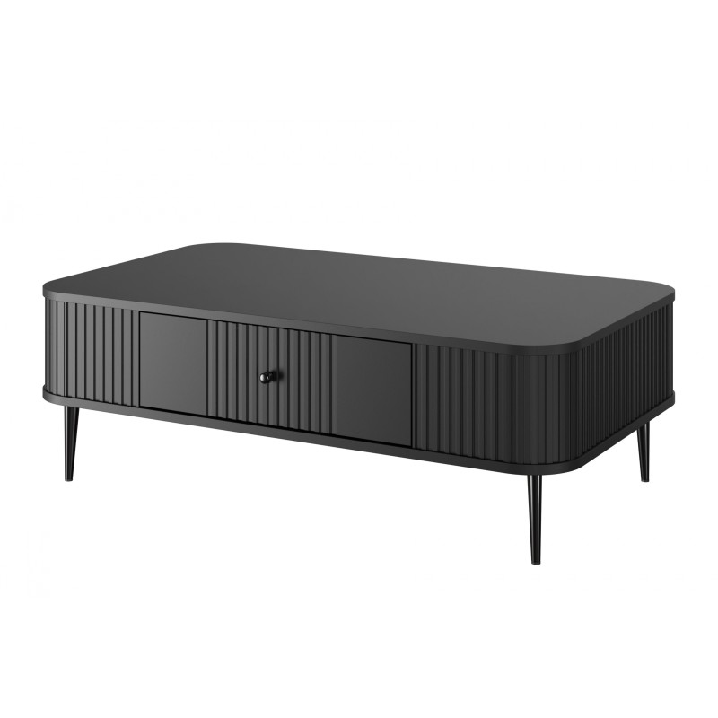 Stolik kawowy Vesper 103x60 cm - czarny z szufladą