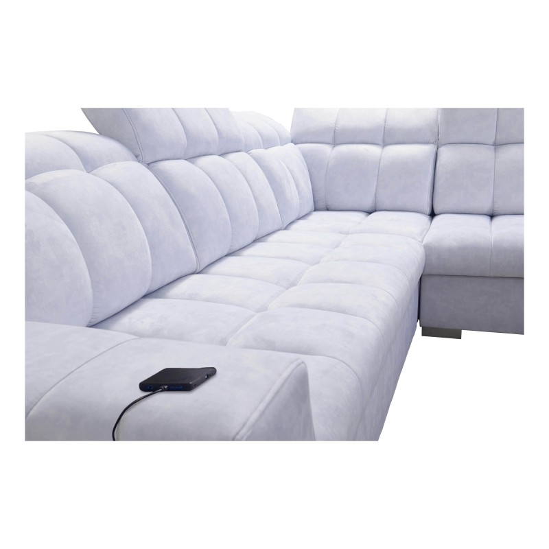 Prisma VII corner sofa with a sleeping function and USB port - designed for your comfort! Prisma VII corner sofa with a sleeping function and USB port - designed for your comfort!