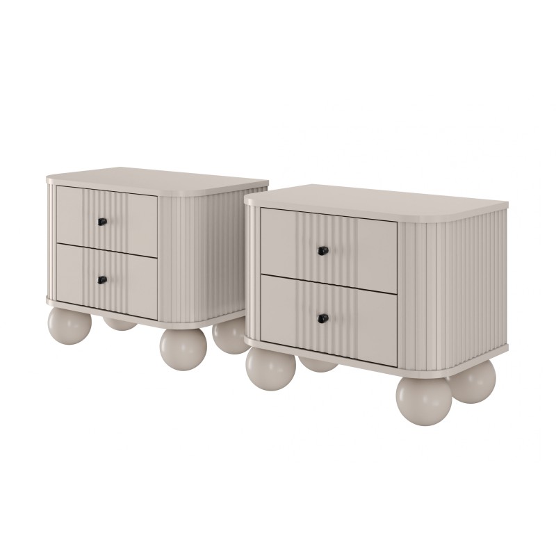 Zestaw szafek nocnych Vesper 56 cm - kaszmir
