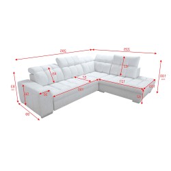 Prisma VII corner sofa with a sleeping function and USB port - designed for your comfort! Prisma VII corner sofa with a sleeping function and USB port - designed for your comfort!