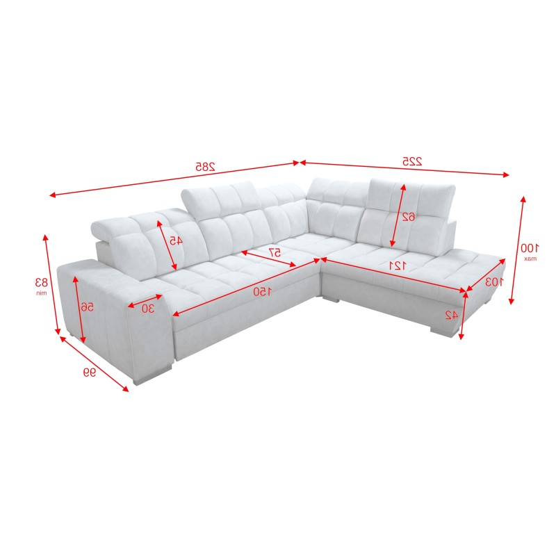 Prisma VII corner sofa with a sleeping function and USB port - designed for your comfort! Prisma VII corner sofa with a sleeping function and USB port - designed for your comfort!