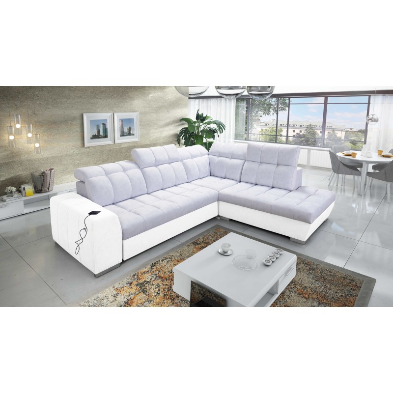 Prisma VII corner sofa with a sleeping function and USB port - designed for your comfort! Prisma VII corner sofa with a sleeping function and USB port - designed for your comfort!