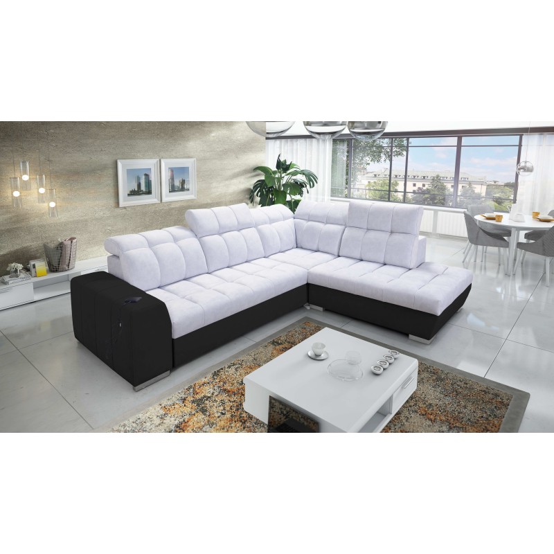Prisma VII corner sofa with a sleeping function and USB port - designed for your comfort! Prisma VII corner sofa with a sleeping function and USB port - designed for your comfort!